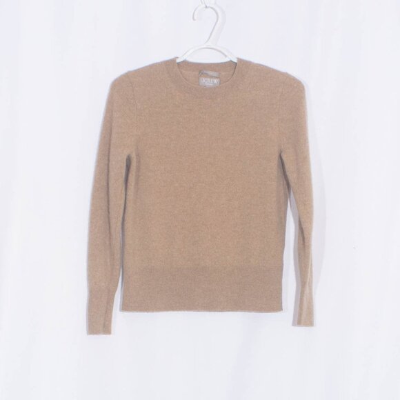 J. CREW Classic Fit Cashmere Sweater in Heather Camel Size S - Picture 4 of 8